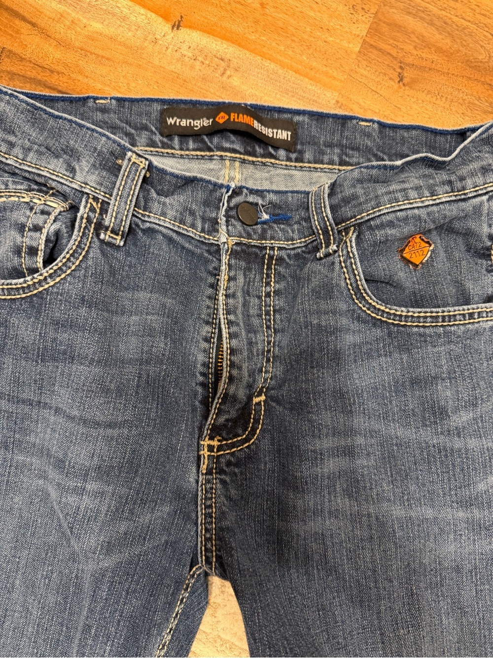 Classic Blue Straight-Leg Denim Jeans - Picture 2 of 8